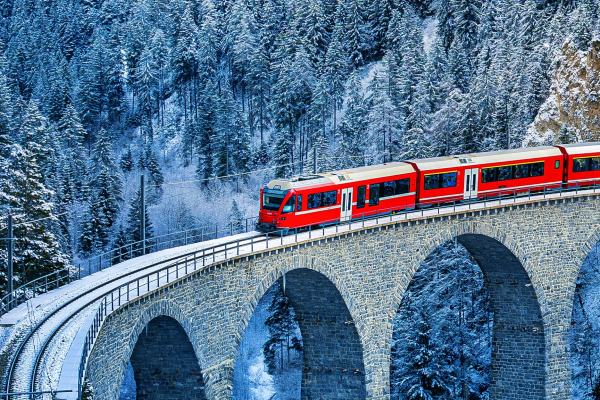 La ferrovia retica. Un treno nel cuore delle Alpi